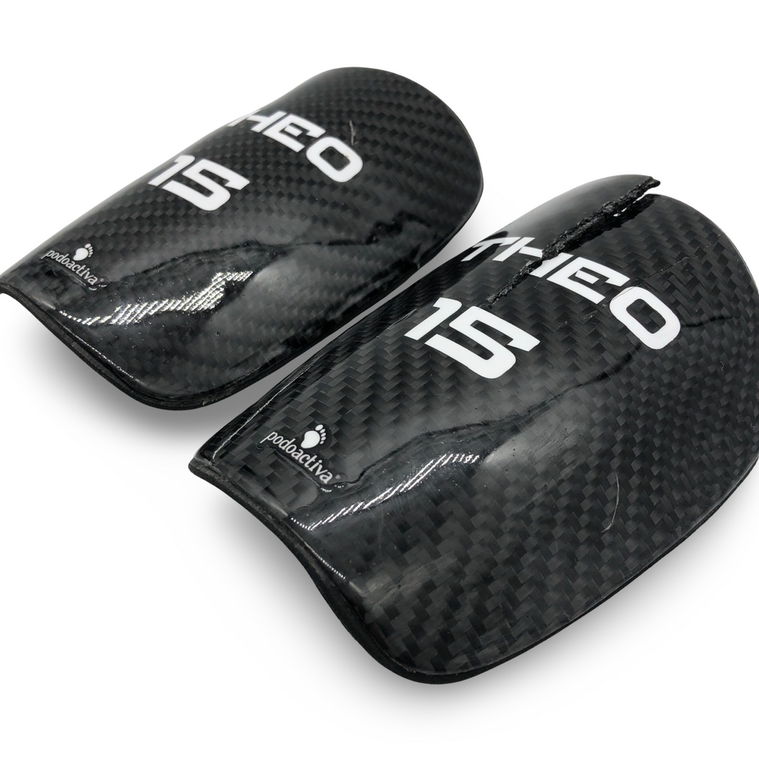 Theo Hernández Match Worn Podoactiva Shin Pads 2017/18