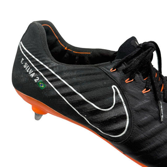 Thiago Silva Match Worn, 1 Goal Scored, Photo-Matched Nike Tiempo Legend VII Elite - 2018 Coupe De France Final, Coupe De La Ligue Final - 2017/18 Domestic Quadruple Season