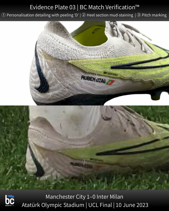 Rúben Dias | Match-Worn Boots | 2022/23 Treble-Winning Season | UCL Final | FA Cup Final | 5 Clean Sheets | Manchester City