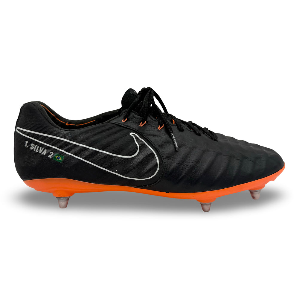 Thiago Silva Match Worn, 1 Goal Scored, Photo-Matched Nike Tiempo Legend VII Elite - 2018 Coupe De France Final, Coupe De La Ligue Final - 2017/18 Domestic Quadruple Season