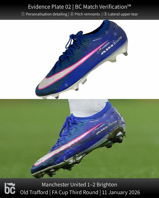 Benjamin Šeško | Match-Worn Boots | 2025/26 | 3 Goals | Manchester United Debut Season