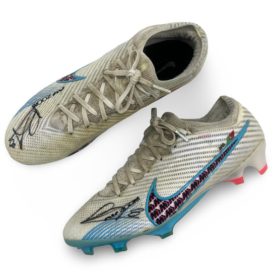 Bruno Fernandes Match Worn, 4 Goals Scored, Photo-Matched, Dual Signed, MUFC COA Nike Mercurial Vapor 15 Elite - 2022/23