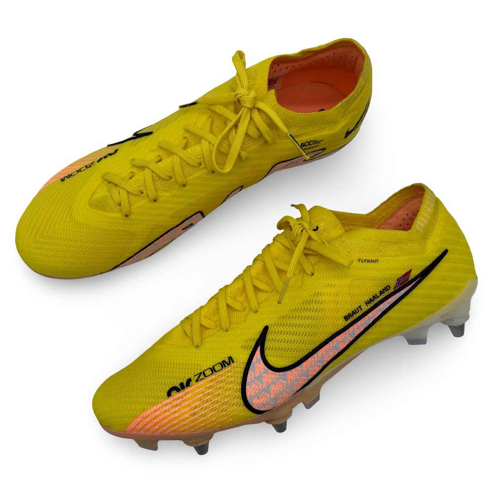 Erling Haaland | Match-Worn Boots | 2022/23 Treble-Winning Season | 3 Goals | PL Goal Record