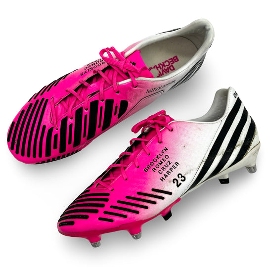 David Beckham Match Worn, Photo-Matched Adidas Predator LZ DB Special Edition - 2012/13