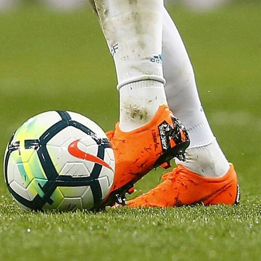 Theo Hernández Match Worn Nike Mercurial Vapor 12 Elite 2017/18