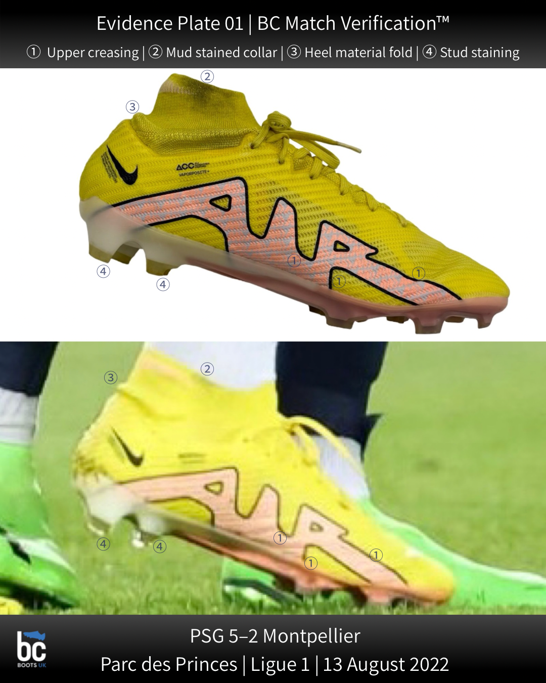 Mbappe match-worn boots BC Match Verification 01