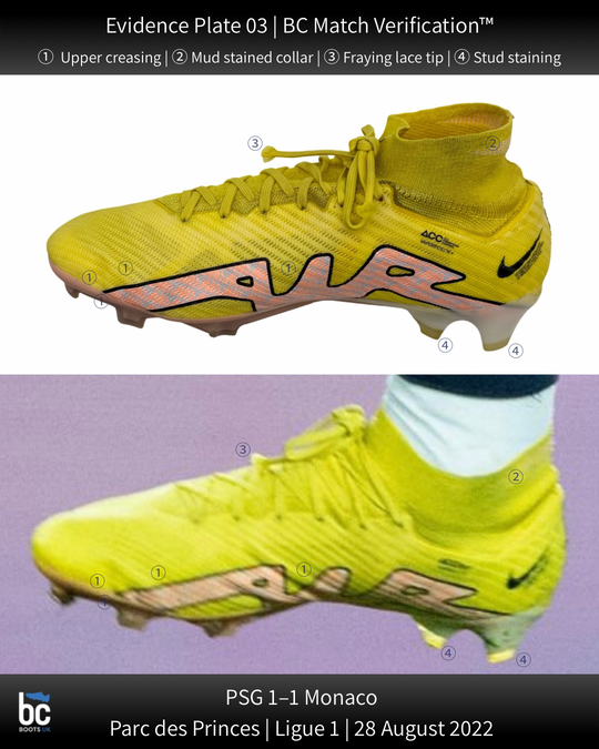 
Mbappe match-worn boots BC Match Verification 03