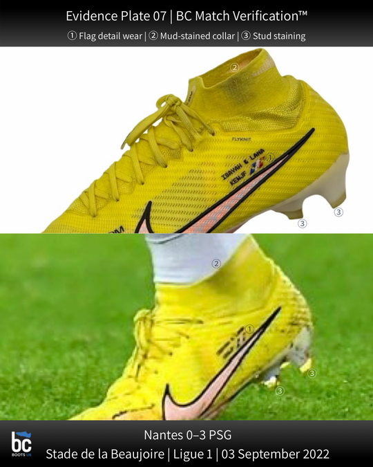 Kylian Mbappé match-worn boots BC Match Verification 07 