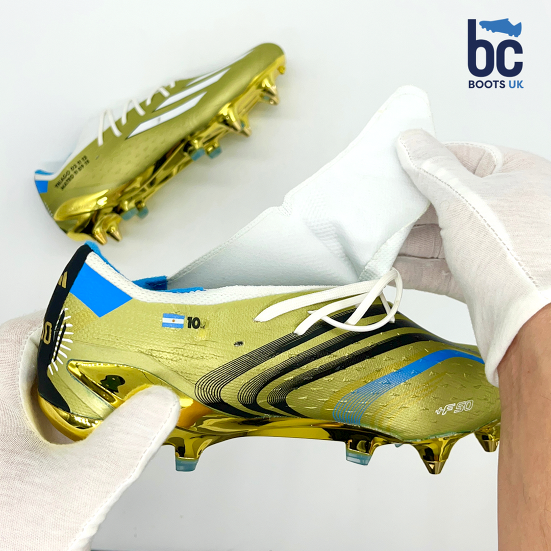 Lionel Messi Match Issued Adidas X Speedportal.1 'Leyenda' 2022 FIFA World Cup