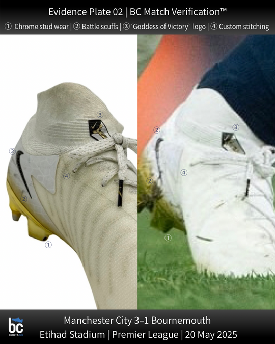 Rodri match-worn boots BC Match Verification 02