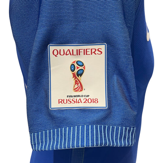 Camiseta Nike Dri-Fit usada en partido, sin lavar y con foto de Neymar Jr. - Ecuador 0-3 Brasil, clasificación para la Copa Mundial de la FIFA 2018