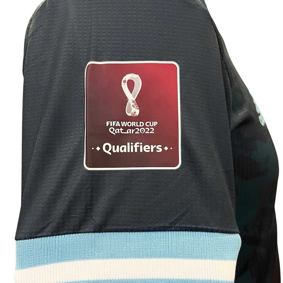 Lionel Messi partido emitido Adidas calor. RDY partido camisa Argentina vs Perú 2022 FIFA Copa Mundial calificador