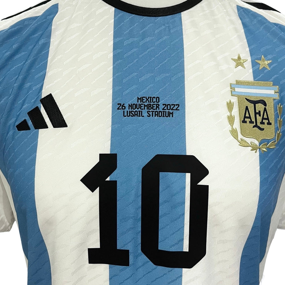 Lionel Messi | Match-Issued Shirt | 2022 FIFA World Cup | Argentina 2-0 Mexico