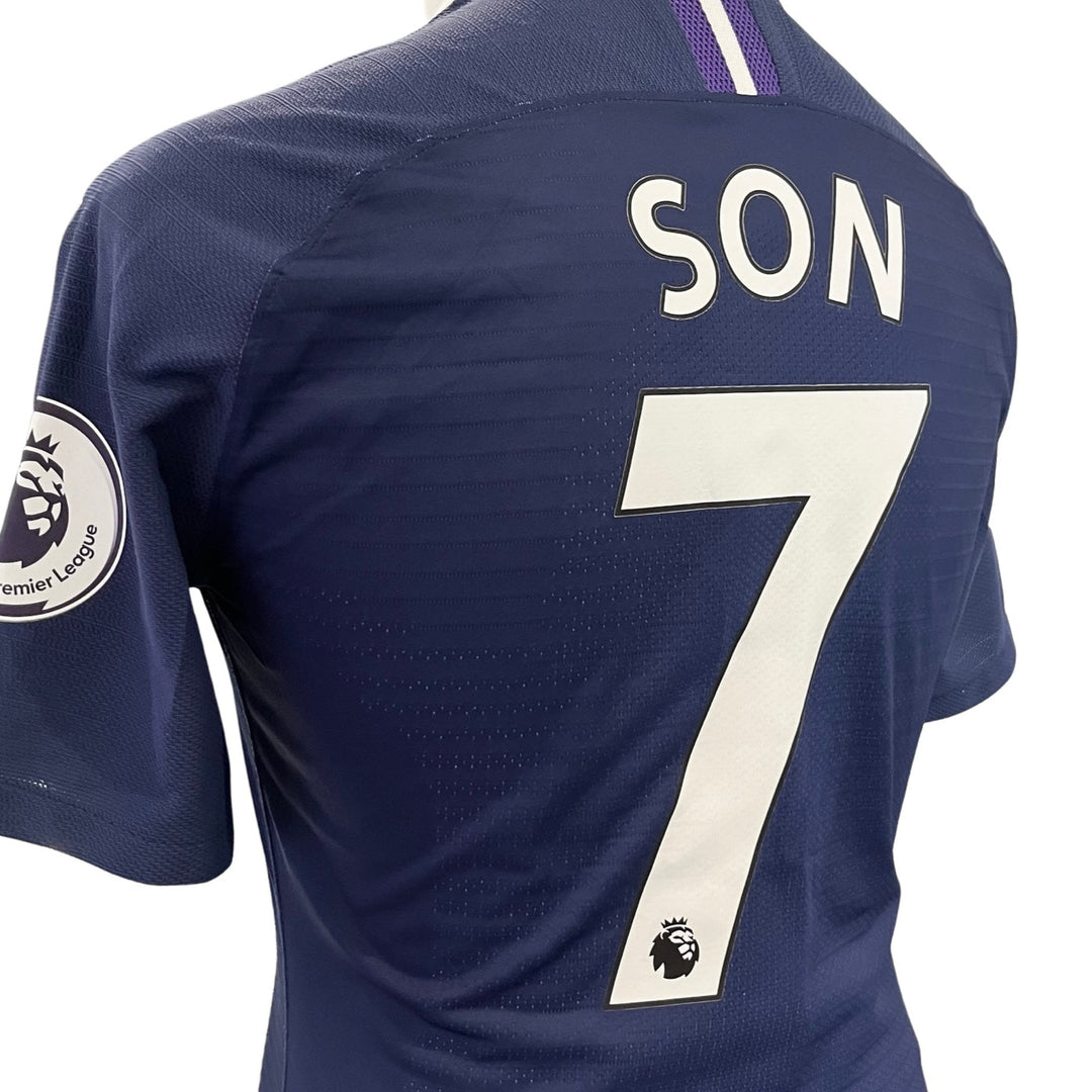 Camiseta Nike Vaporknit Premier League del Tottenham Hotspur, usada en partido y con foto coincidente, de Son Heung-Min: Wolves 1-2 Spurs, 2019/20