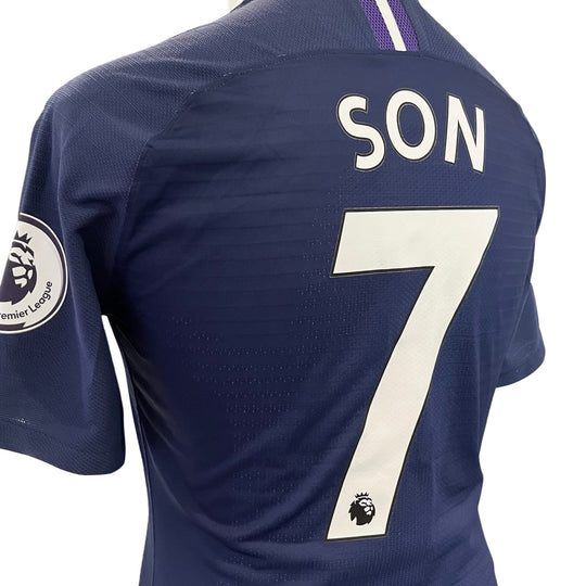 Camiseta Nike Vaporknit Premier League del Tottenham Hotspur, usada en partido y con foto coincidente, de Son Heung-Min: Wolves 1-2 Spurs, 2019/20