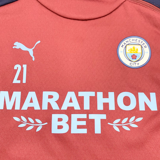 Ferran Torres Manchester City Puma WarmCell Training Worn Jumper